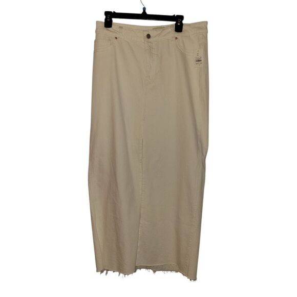 Dl1961 Asra Maxi Skirt ECRU Size 29 Nwt - Picture 4 of 9